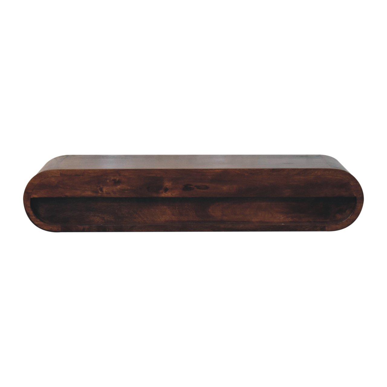 Wall Mounted California Walnut Console Table - Image 8