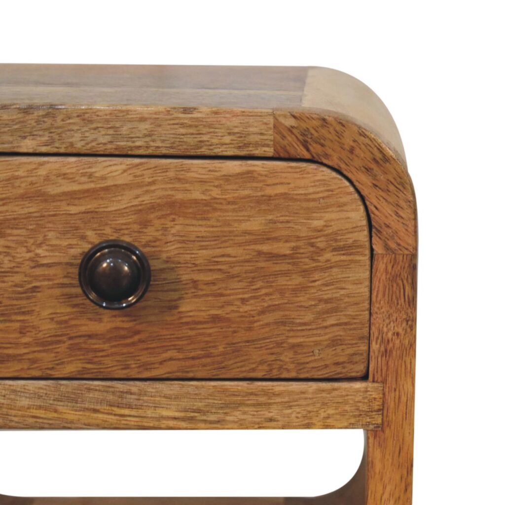 Extra Mini Oak-ish Curve Lower Bedside - Image 5