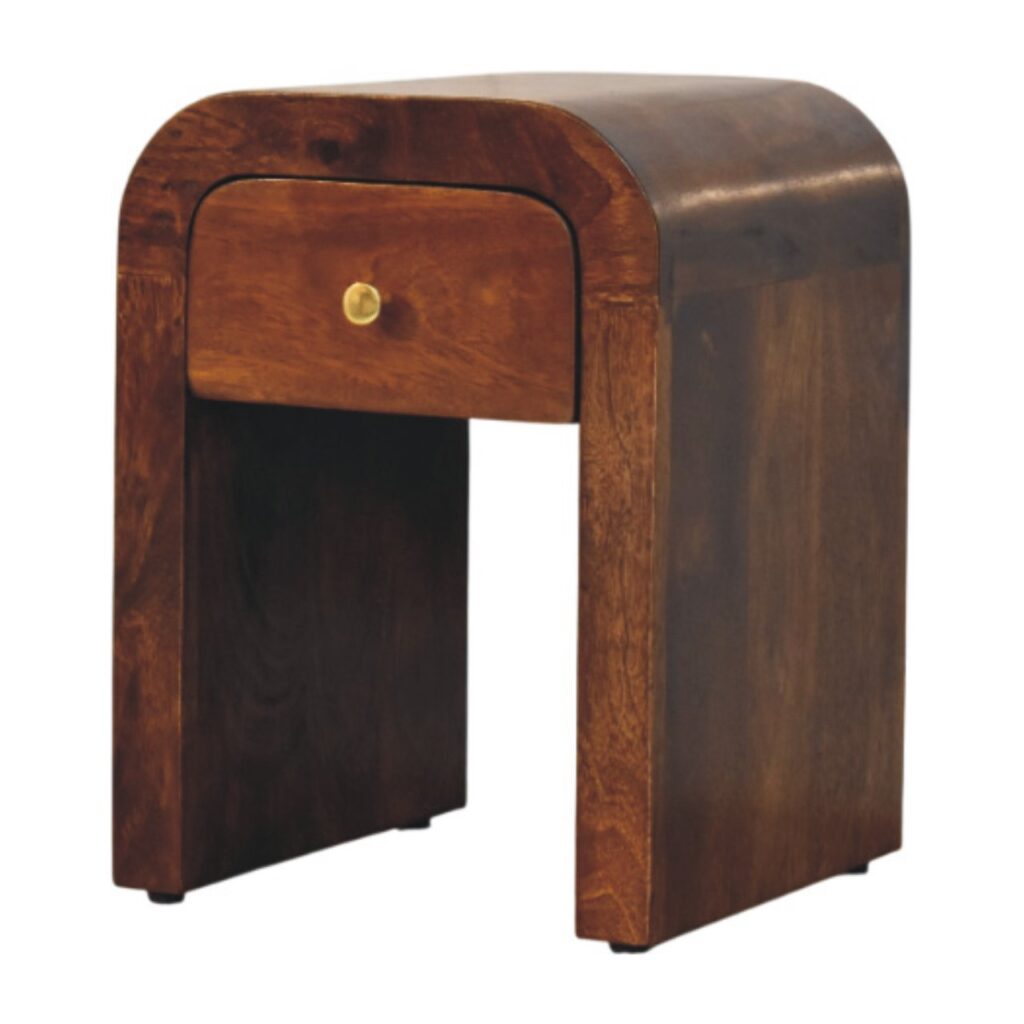 Slatted Oak-ish Bench with 3 slots - Image 2