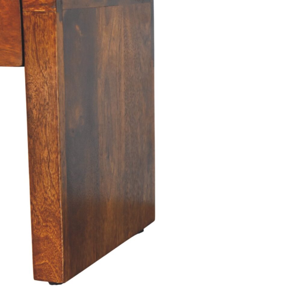Slatted Oak-ish Bench with 3 slots - Image 7