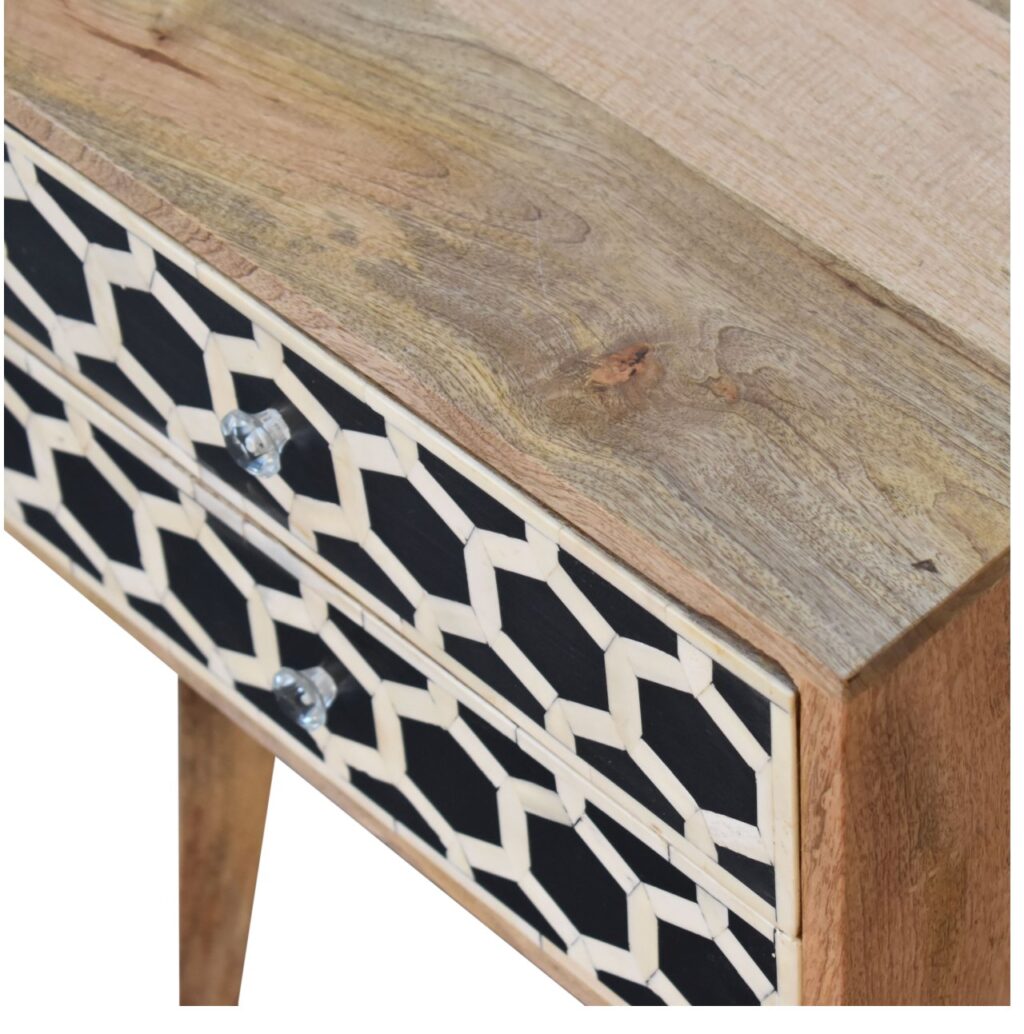 Bone Inlay Scandi Bedside - Image 5