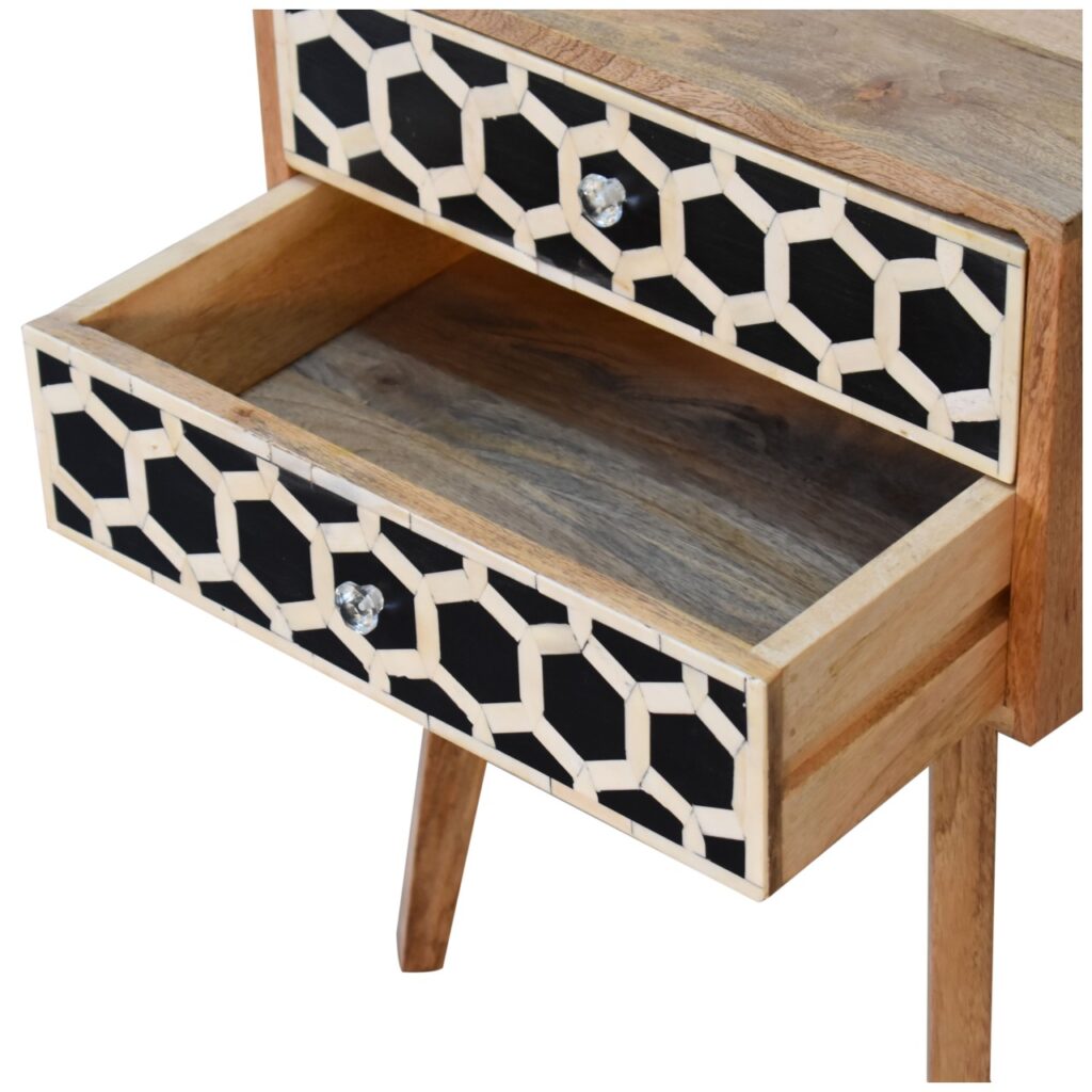 Bone Inlay Scandi Bedside - Image 6