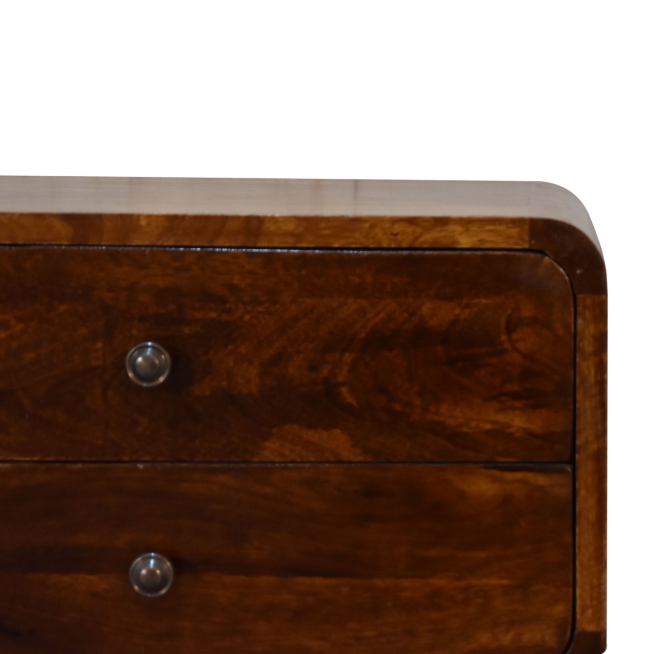 U-Curved Chestnut Bedside - Image 6