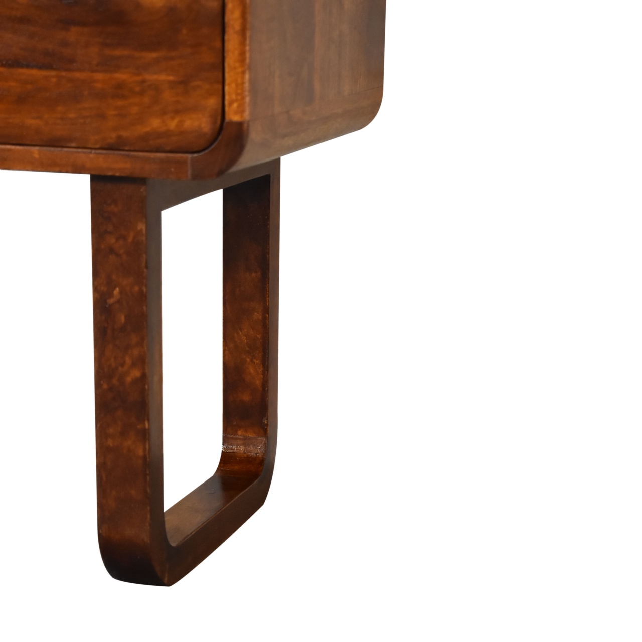 U-Curved Chestnut Bedside - Image 8