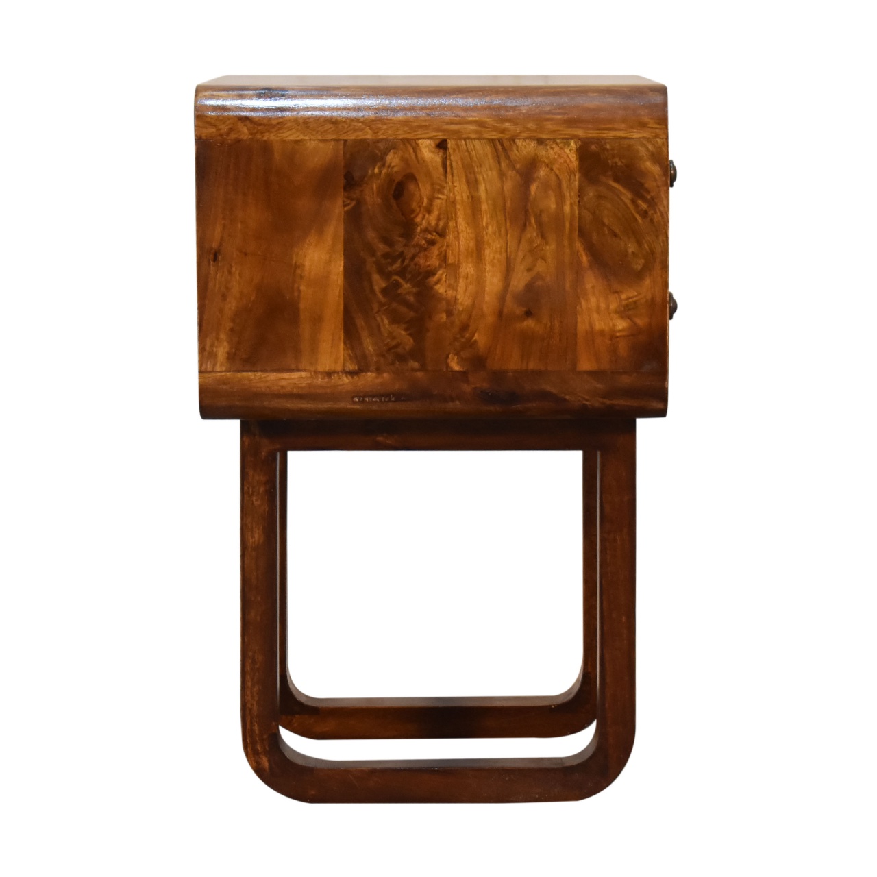 U-Curved Chestnut Bedside - Image 9