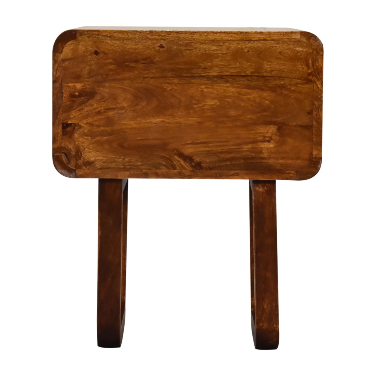U-Curved Chestnut Bedside - Image 10